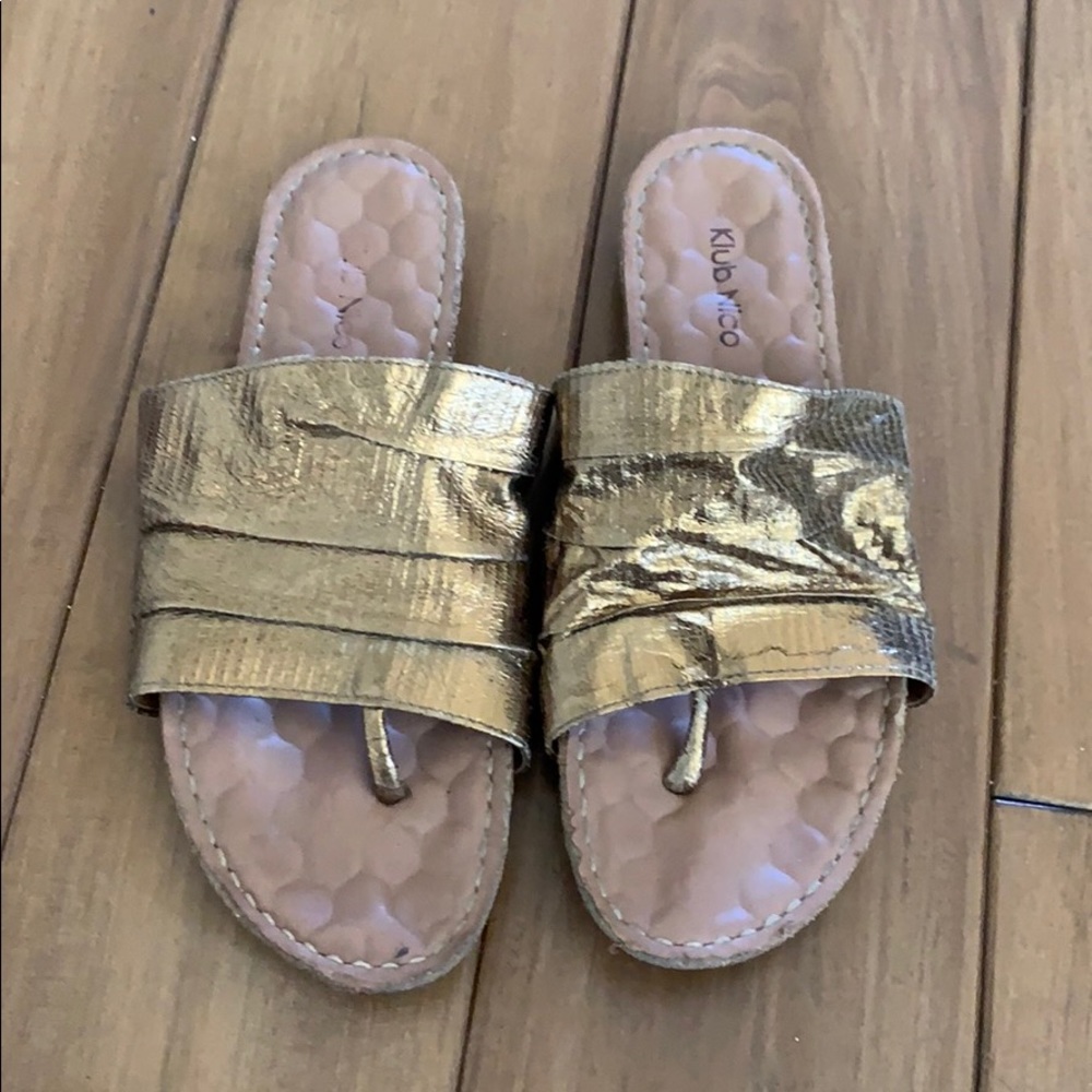 Bronze sandals
